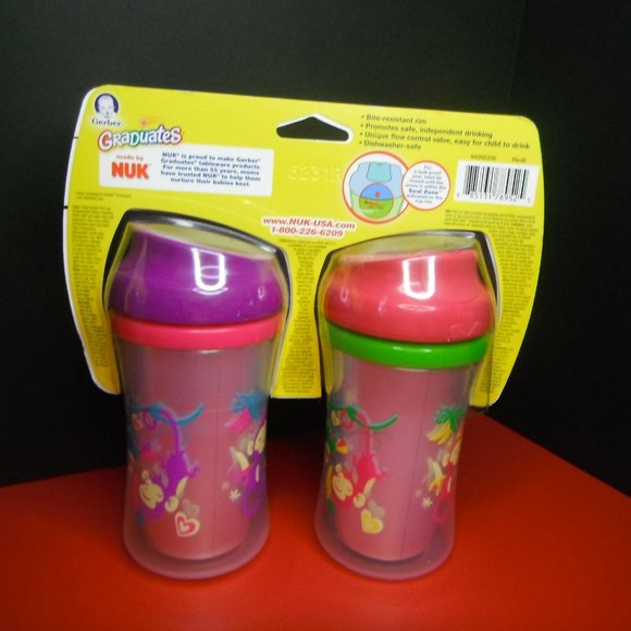 New Gerber Graduates Ultimate Insulated 9 oz Sippy Cups - Picture 7 of 12